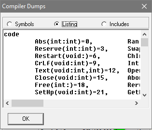 CompilerDump