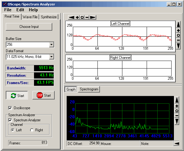 Spectracizer - Spectrum Analyzer - Main Screen