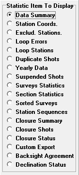 StatisticsOptions